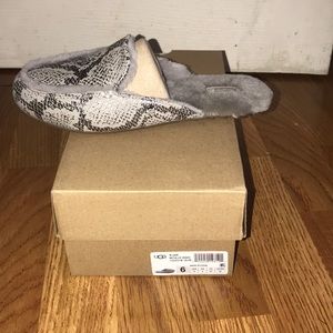 ugg lane metallic snake loafer